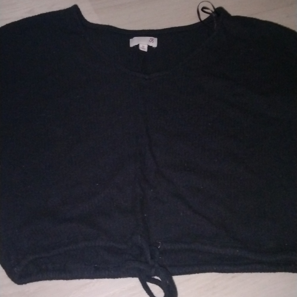 A black crop top